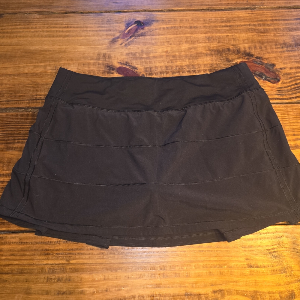 Lululemon Black Like New Pace Revival Tennis Skirt Size 10